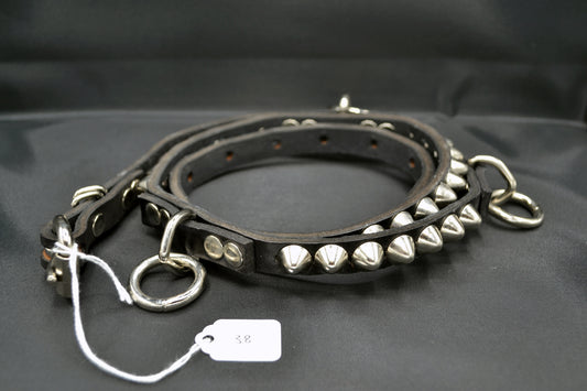 cone stud bondage belt size 38