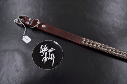 oxblood cone stud belt size 48